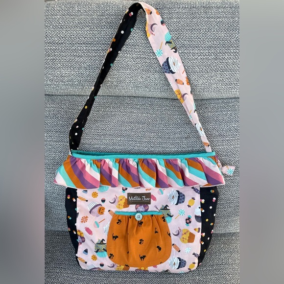 Matilda Jane No Tricks Halloween Treat Bag Tote Reversible Wonderment• 🎃 - Picture 1 of 11